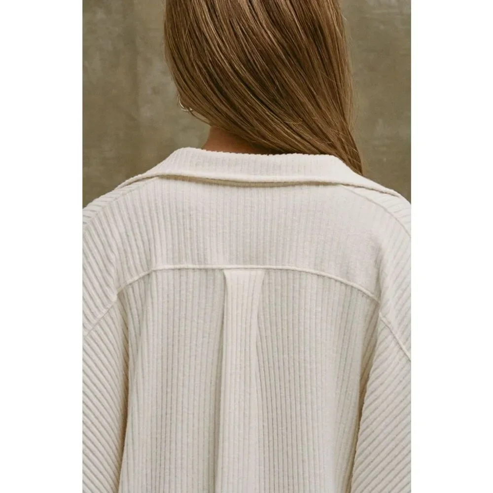 JOAH BROWN DEEP V PULLOVER - Picture 6 of 9